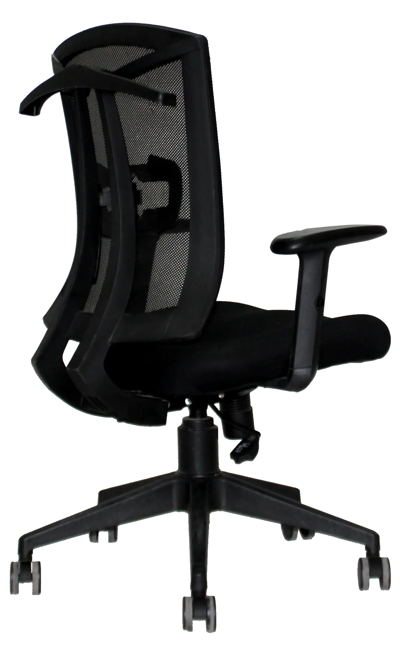 Management Chair - In Black Color  With Side View